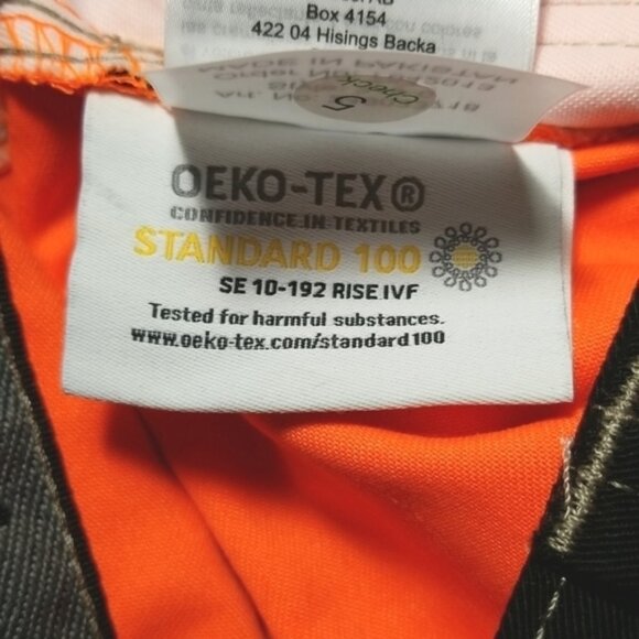 Men's Bjornklader Hivis Work Pants Orange Black US 40/EU 56 - Picture 8 of 8